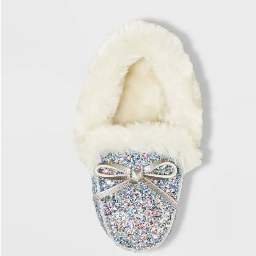 Cat & Jack Girls Multicolor Sparkle Slipper